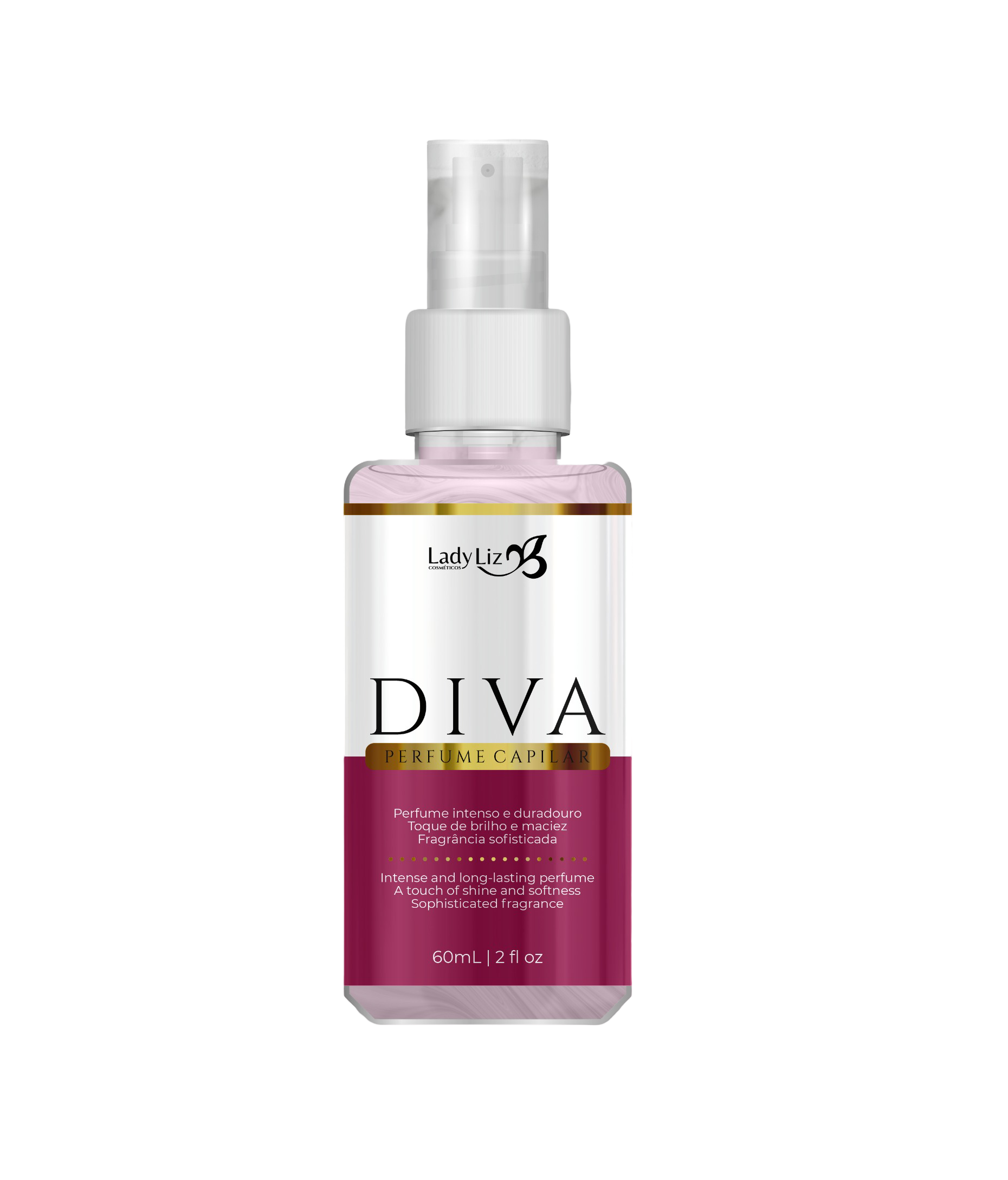 PERFUME CAPILAR DIVA LADY LIZ - 60ML - Imagem 2