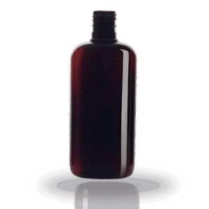 Frasco Âmbar 100ml oval